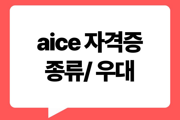 aice 자격증 우대