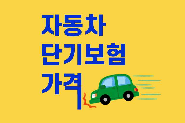 자동차 단기보험 가격