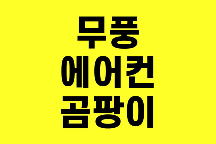 무풍에어컨 곰팡이